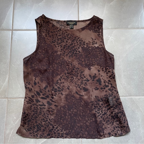 Vintage Leopard Cheetah Print Top and Skirt Set - Picture 4 of 9
